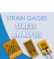 STRAIN GAGES STRESS ANALYSIS text and three gages