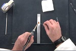 hands soldering